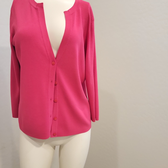 Talbots Bright Pink Knit Sweater - Picture 1 of 6